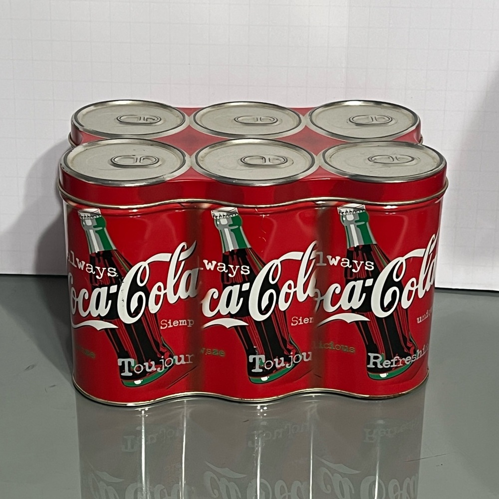 1998 Coca-Cola Red Six-Pack Tin Collection-Always Coca Cola